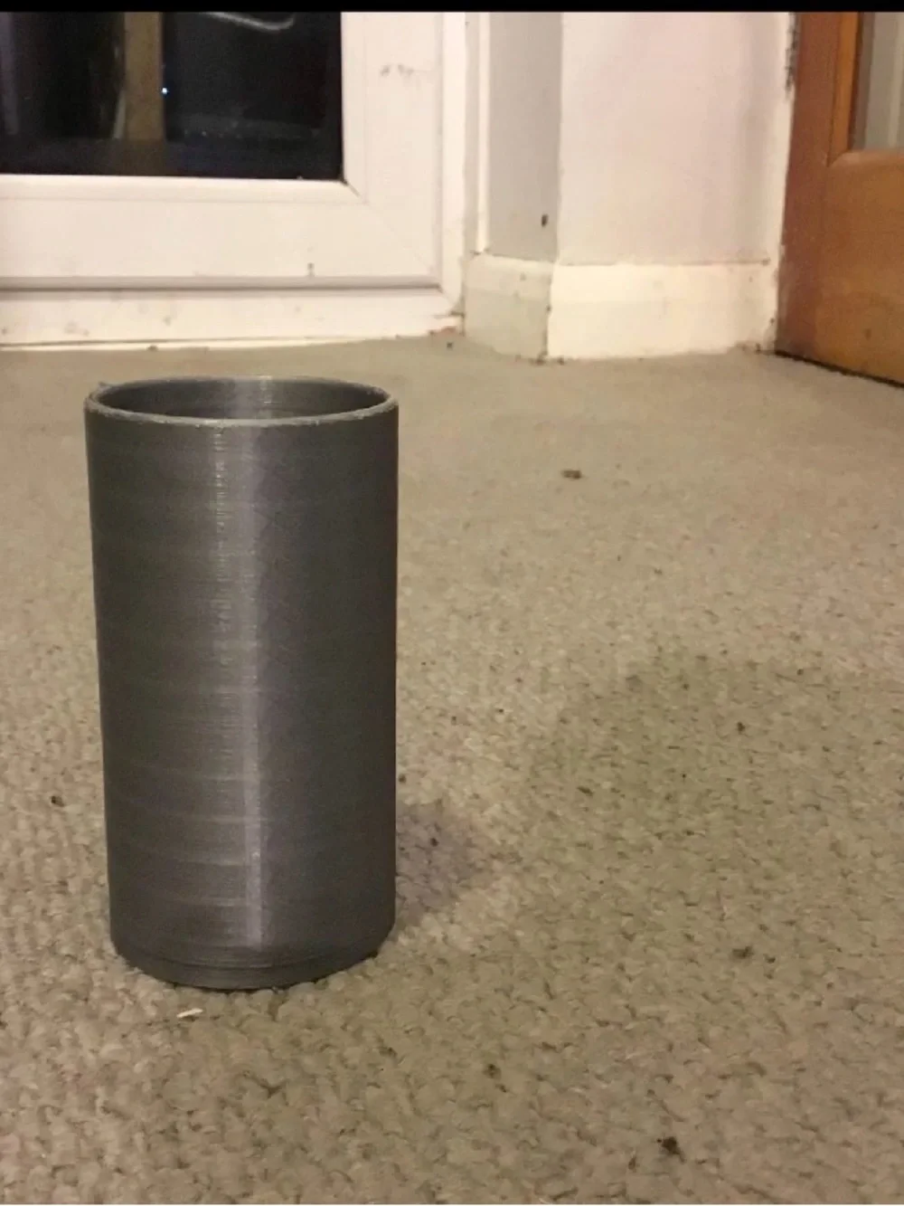 Gray Decorative Cylinder Vase - Home Accents
